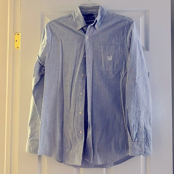 Men’s Blue white stripped oxford - Picture 1 of 5